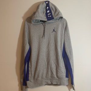 Large gray Air Jordan Nike hoodie